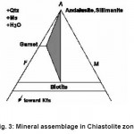 图3:空晶岩带矿物组合