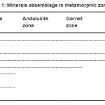 表1变质分带中的矿物组合