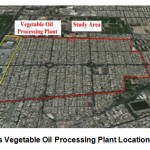 图。1：Pars植物油加工厂的地图位置和学习区