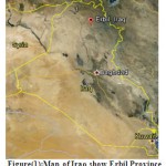 图(1):伊拉克地图显示埃尔比勒省