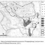 图3. Loei省王塞子潜在矿产资源地图。（2001年矿产资源部）