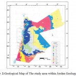 图2：Jordan地质中的研究区域的地质图，[2]。