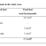 表6:研究区域的燃料需求。