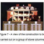 图7  - 在一组石柱上进行的结构视图