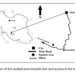 图2-研究了伊朗的研究区域，并进入研究的部分