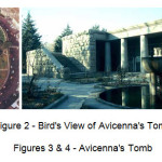 图2  -  Avicenna坟墓的鸟瞰图3和4  -  Avicenna的坟墓