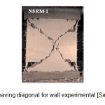 图5 (b)-墙体实验留下对角线模式[Santa Mari et al.， 2008