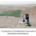 图3  - 土地中心的Sonbak农场建设（散发.persianblog.ir）