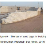 图9  - 用于建筑施工的砂袋（Maranjab）（Writer，2014）