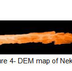图4- Neka盆地DEM图