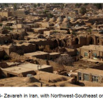 图 - 伊朗的Zavareh，西北 - 东南方向