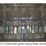 图9：Ghajar Dynasty期间的Zinatolmolk Garden Glasswork，来源：作者