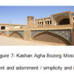 图7- Kashan Agha Bozorg清真寺（安排和装饰/简单，不可能）