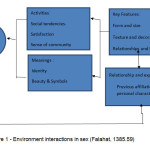 图1 -性与环境的相互作用(Falahat, 1385.59)