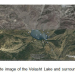 图2:Velasht湖及其周边山脉的卫星图像