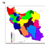 图1. A-基于省伊朗的Anthemideae部落物种丰富性的数量。