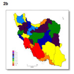 图2。b-伊朗calendleae部落以省为单位的观测次数。