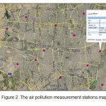 图2.空气污染测量站地图