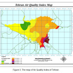 图3.德黑兰空气质量指数地图