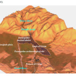 图10：基于遥感数据分析和跨学科研究可视化Pasargadae的Archaeolandscape