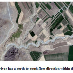 图8：波尔瓦尔河在Marghab Plane中有南北流动方向。