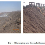 图1：ob倾倒在Kusunda Opencast矿山附近