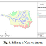 图4所示。欧扎特流域土壤图。