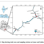 图一:显示月球河及卢卡河研究区域及采样站的地图