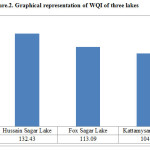 图2。三湖的WQI的图形表示