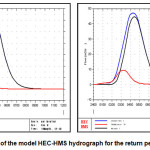 图1。HEC-HMS水模型输出为返回期10和20年