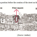 图2:汗广场位置前创建的街道周围组织