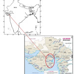 图1.研究区域的位置图a）印度的Subzone 3（a）B）Gujarat的River地图（资料来源：Gujarat国家灾害管理局）