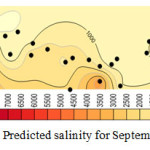 图10:2011年9月的预测盐度