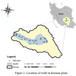 Figure.3。Kerman平原的油井位置。