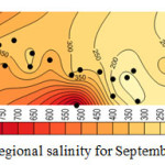 图5：2007年9月的区域盐度