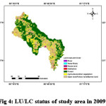 图4:2009年研究区土地利用/土地利用现况