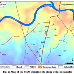 图2：MSW倾销网站的地图以及土壤样品