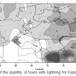 图5 2016年哈萨克斯坦闪电时数图gydF4y2Ba