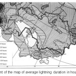 图6：欧亚亚洲的平均闪电持续时间的地图的片段gydF4y2Ba